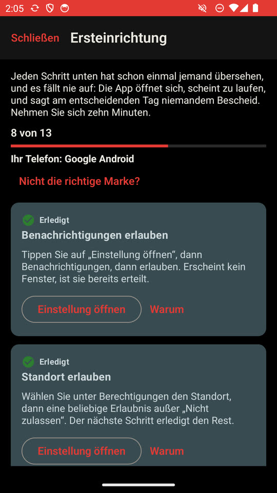 Die Einrichtung