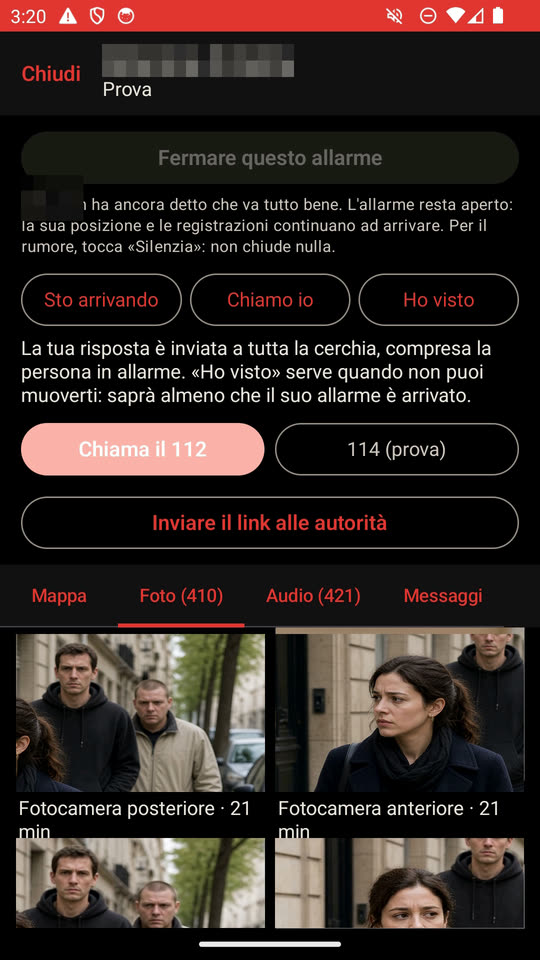 Le foto arrivano da sole