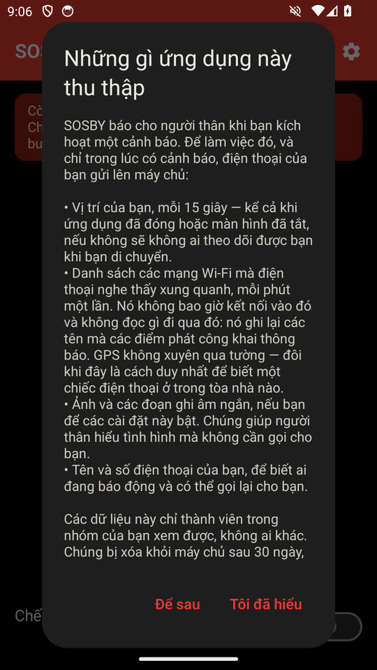 Những gì được thu thập
